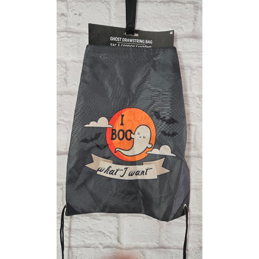 Ghost Drawstring Bag with Halloween Design